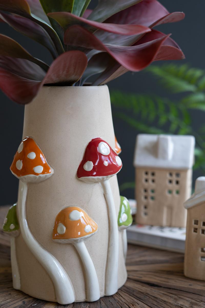 Ceramic Mushroom Vase