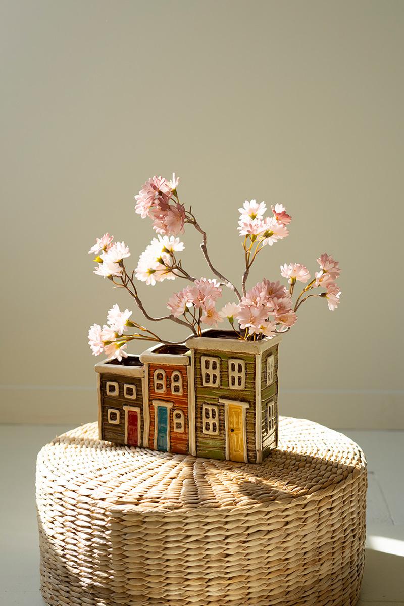 Ceramic Village Planter