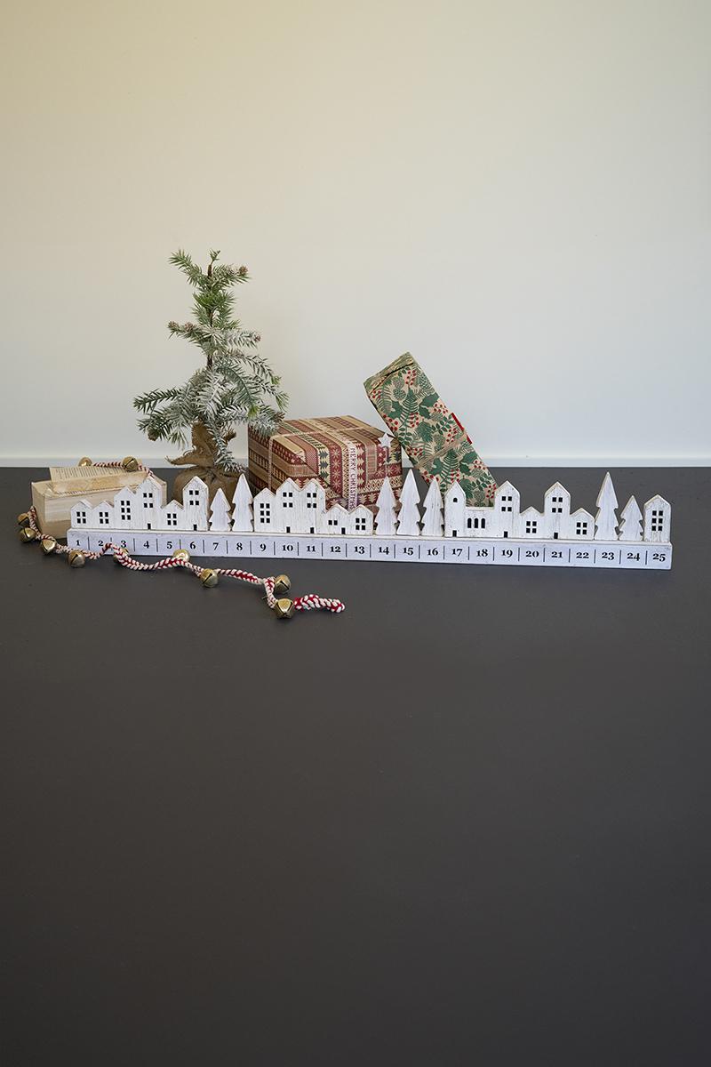 Wooden Mantel Advent Village