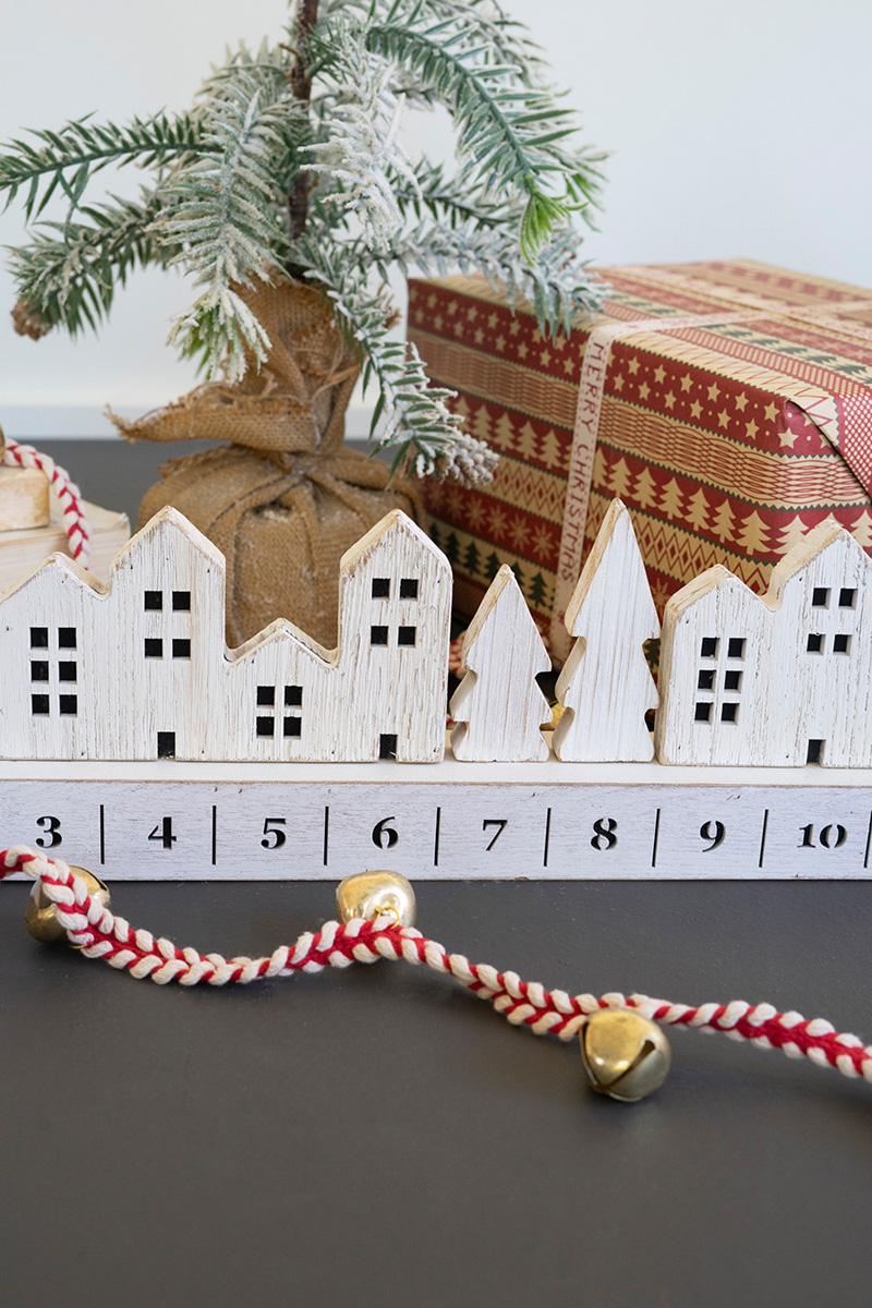 Wooden Mantel Advent Village