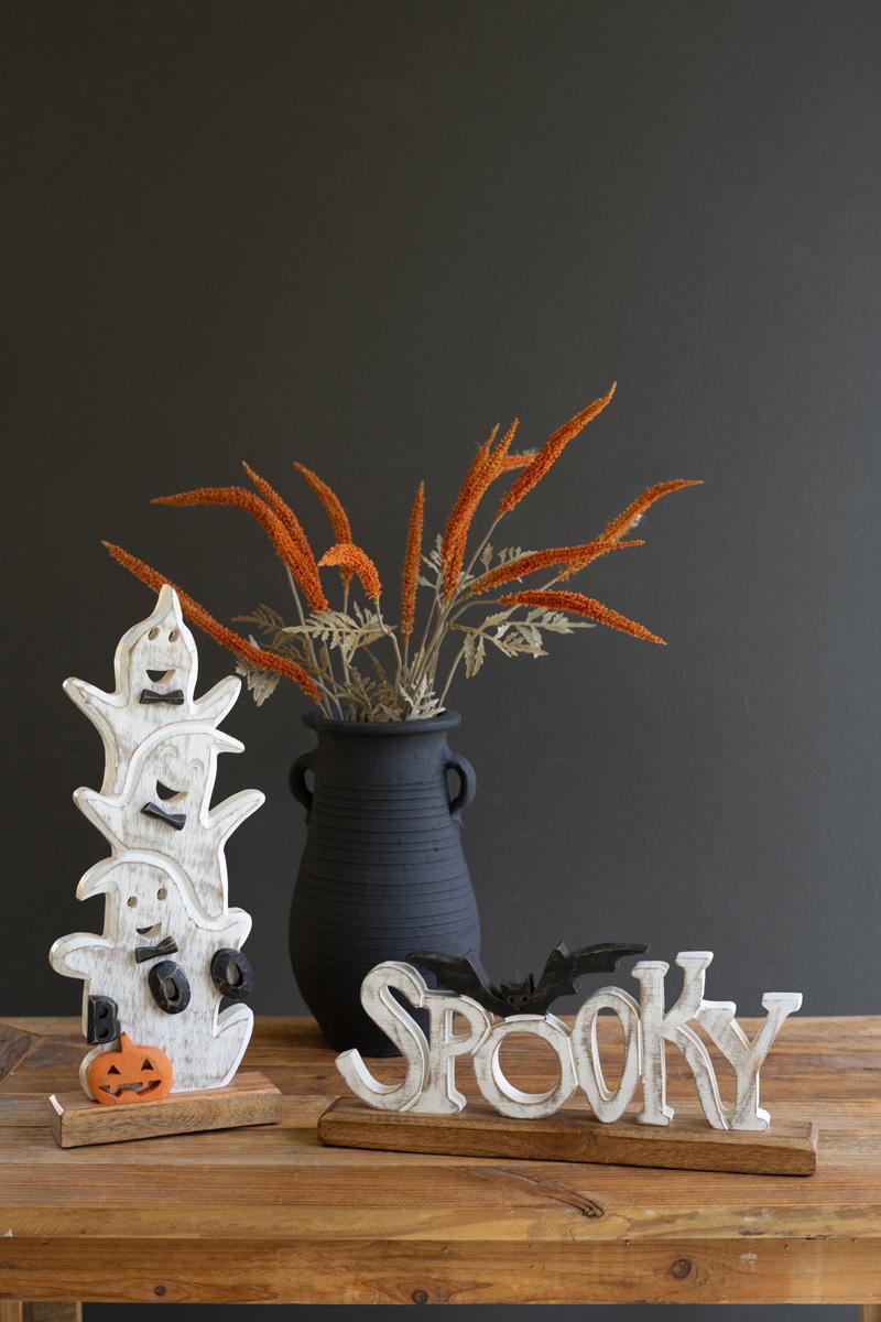 Painted Wooden Stacking Ghosts