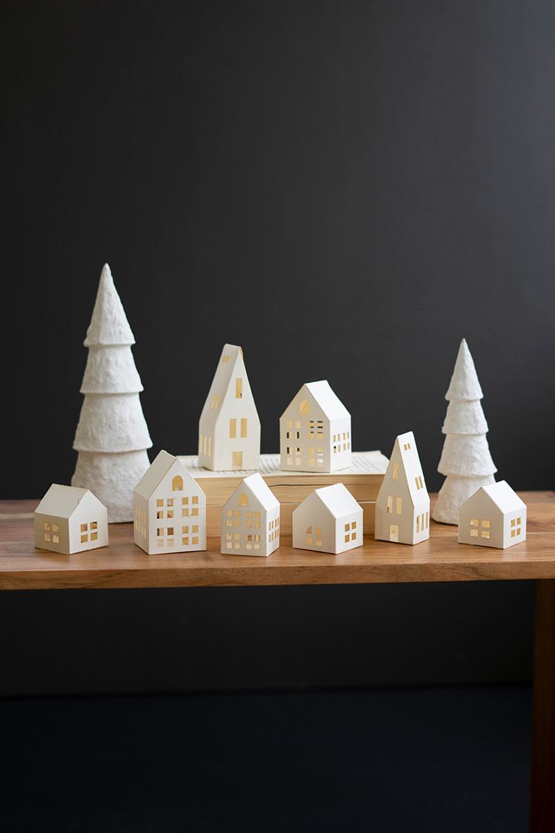 Set of 8 Paper Houses