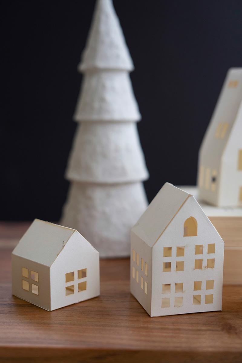 Set of 8 Paper Houses