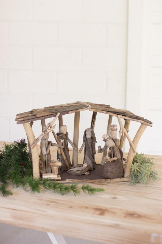 Driftwood Nativity